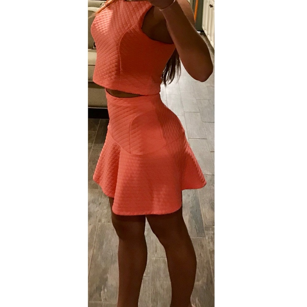 Sophia + Zeke 2 piece zip—S skirt L top